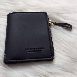 Black zip wallet